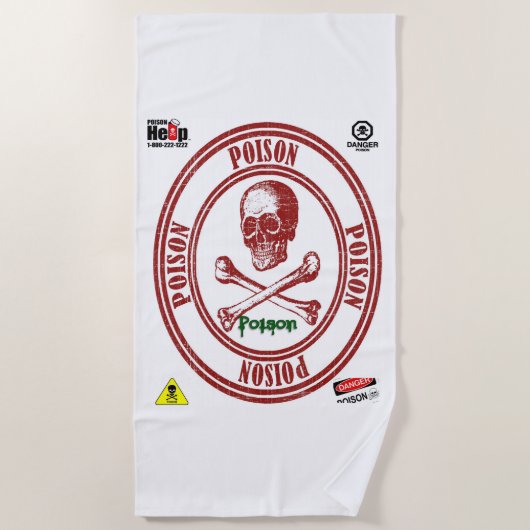 Perzikhanddoeken Strandlaken (Voorkant)