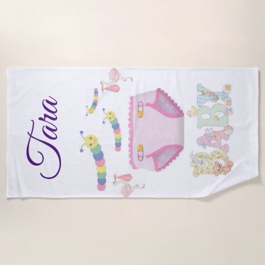 Perzikhanddoeken Strandlaken (Voorkant)