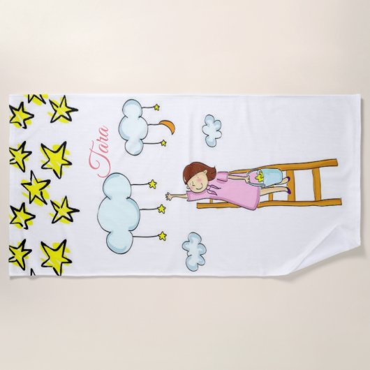 Perzikhanddoeken Strandlaken (Voorkant)