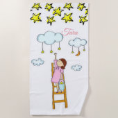 Perzikhanddoeken Strandlaken (Voorkant)