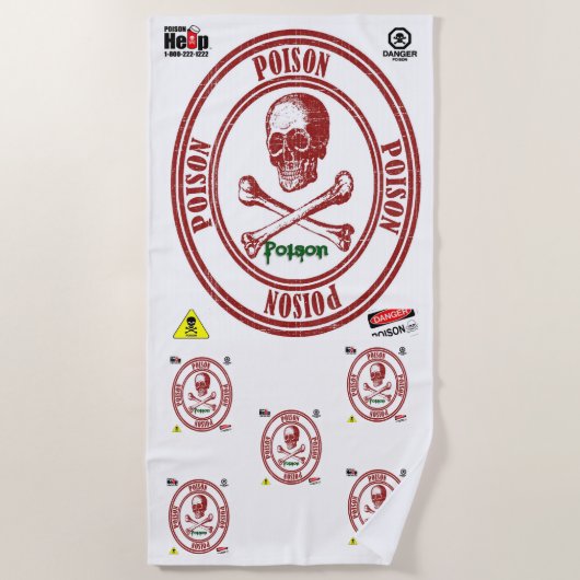 Perzikhanddoeken Strandlaken (Voorkant)