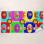 Perzikhanddoeken Strandlaken (Voorkant)