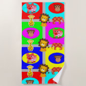 Perzikhanddoeken Strandlaken (Voorkant)