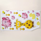 Perzikhanddoeken Strandlaken (Voorkant)