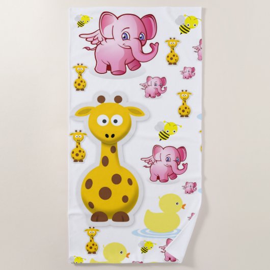 Perzikhanddoeken Strandlaken (Voorkant)