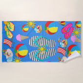 Perzikhanddoeken Strandlaken (Voorkant)