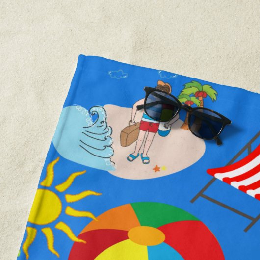 Perzikhanddoeken Strandlaken (In situ)