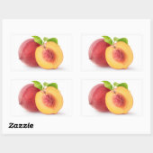 Perzikhelmen Rechthoekige Sticker (Vel)