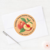 Perzikjam Preserve Label Elegant Antiek (Envelop)