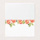 Perzikkaarten. Waterverf Peach Place kaarten (Buitenkant ongevouwen)
