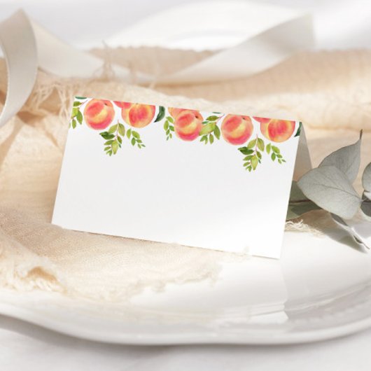 Perzikkaarten. Waterverf Peach Place kaarten