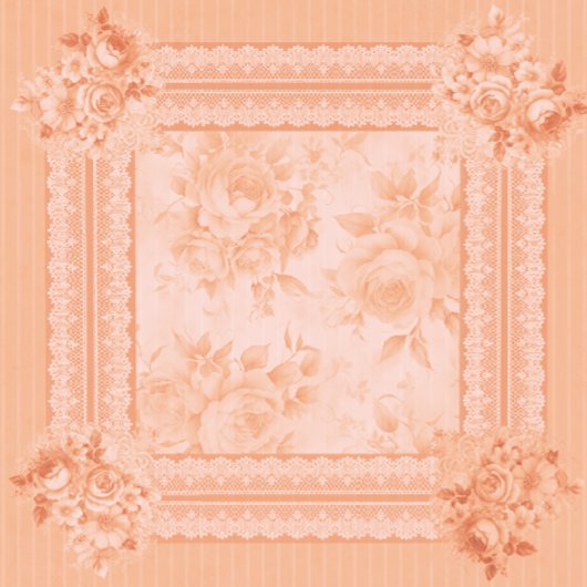 perzikkant vette Rozen Cadeaupapier