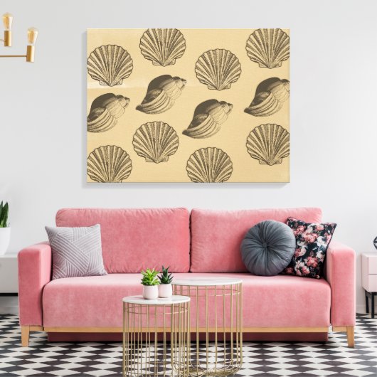 perzikkapellen canvas afdruk (Insitu (Woonkamer))