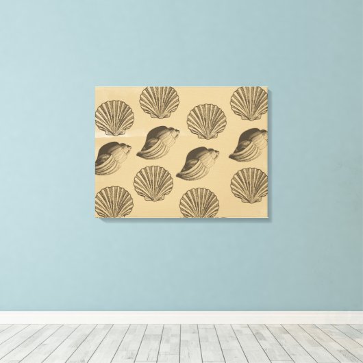 perzikkapellen canvas afdruk (Insitu (Houten vloer))