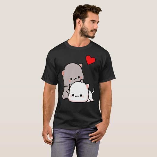 Perzikkat en Goma-liefde mislukt nooit klassieke T T-shirt (Voorkant volledig)