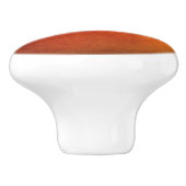 Perzikkeramische knop (Zijkant)