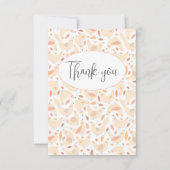 Perzikkippen Vat Hartelijk dank Bedankkaart (Voorkant)