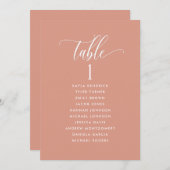 Perzikklei, Zitplankaarten met gastnamen (Voorkant / Achterkant)