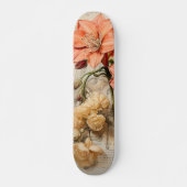 Perzikkleur Daffodil  geïnspireerd skateboard (Voorkant)