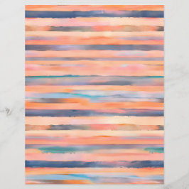 Perzikkleur pastel strepen plakboek papier