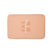 Perzikkleur van 2024 met de naam van het douanemon badmat (Voorkant)