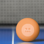 Perzikkleur van 2024 met de naam van het douanemon pingpongbal (Net)