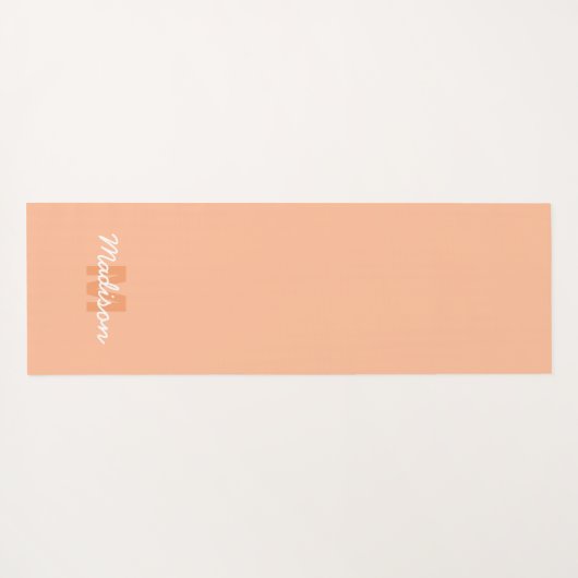 Perzikkleur van 2024 met de naam van het douanemon yogamat (Achterkant (horizontaal))