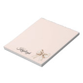 perzikkleurboeg notitieblok (Linkerzijde)