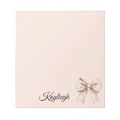 perzikkleurboeg notitieblok (Voorkant)