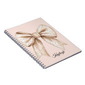 perzikkleurboeg notitieboek (Rechterzijde)