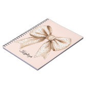 perzikkleurboeg notitieboek (Linkerzijde)