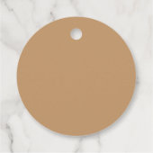 Perzikkleurenblok | Soft Wedding Design Bedankjes Labels (Achterkant)