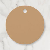Perzikkleurenblok | Soft Wedding Design Bedankjes Labels (Voorkant)