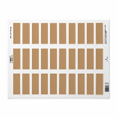 Perzikkleurenblok | Soft Wedding Design Etiket (Full Sheet)