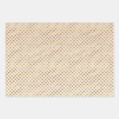 Perzikkleurig Blush Ombre Gold Glitzy Heart Inpakpapier Vel (Voorkant 3)