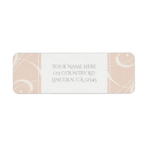 Perzikkleurig en crèmekleurig, wit, zwevend, legan