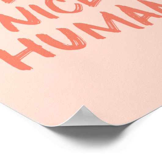 Perzikkleurig en koraal zijn een mooi citaat voor  poster (Hoek)