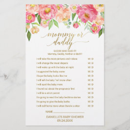 Perzikkleurig en roze pony Flower Baby Word Scramb