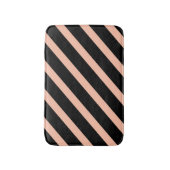 Perzikkleurig en zwart badmat (Voorkant Verticaal)