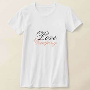 Perzikkleurig en zwart t-shirt