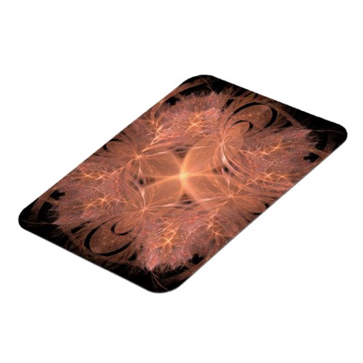 Perzikkleurig fractaal magneet (Linkerzijde)