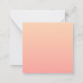 Perzikkleurig Notitiekaartje (Achterkant)