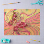 perzikkleurig rood vlinderweefsel tissuepapier (Craft)