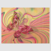 perzikkleurig rood vlinderweefsel tissuepapier (Voorkant)