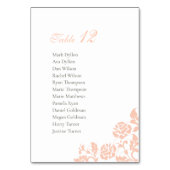 perzikkleurig Roos met rooster Kaart (Voorkant)