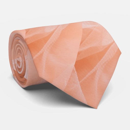 Perzikkleurig Stropdas (Opgerold)