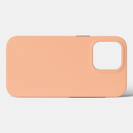 Perzikkleurig vast Case-Mate iPhone case (Achterkant (horizontaal))