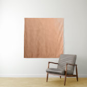 Perzikkleurig verloopgeometrisch maaspatroon wandkleed (In Situ (horizontaal))