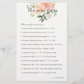 Perzikkleurig vlindervlindervet Baby shower Flyer (Voorkant)