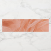 Perzikkleurig Waterfles Etiket (Enkel label)